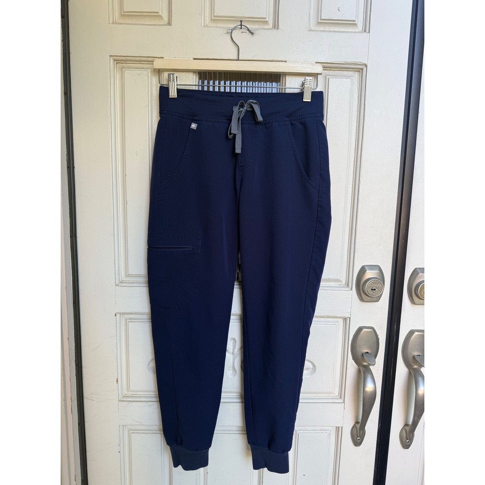 Figs Zamora Scrub Jogger Bottoms Navy Blue Size XS Petite W18SW2005P